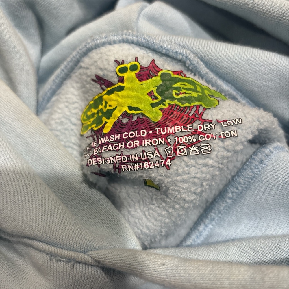 Light Blue spider hoodie